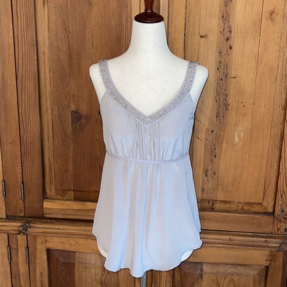 Ecote Urban Outfitters 💯 Silk grey Sleeveless Blouse Sz XS - Picture 16 of 16